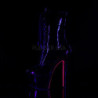 Patent 18 cm SKY-1020TT pleaser ankle boots with neon soles