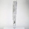 Silver 15 cm pole dance exotic overknee boots rhinestone fringes