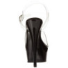 Trasparente Nero 15 cm Pleaser DELIGHT-608 scarpe da cubista e spogliarellista