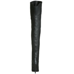 Black Leather 10,5 cm LEGEND-8868 Thigh High Boots for Men