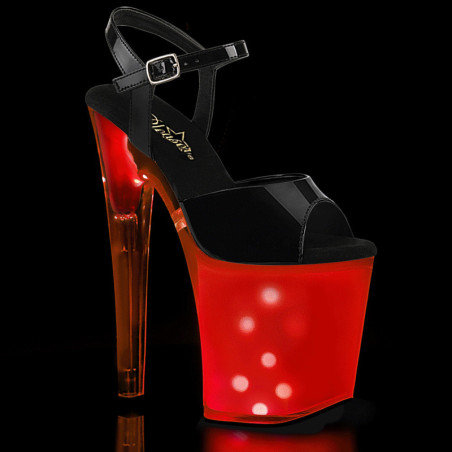 Patent 20 cm DISCOLITE-809 LED light platform stripper high heel shoes