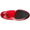 Rosso Vernice 15,5 cm DELIGHT-2023 Plateau Stivali Donna
