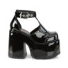 Patent 13 cm CAMEL-103 emo chunky high heels platform shoes