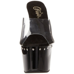 Black 18 cm Pleaser ADORE-701LS Mules Platform