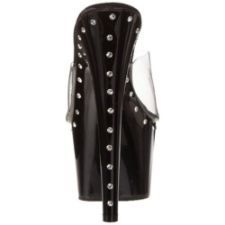 Nero 18 cm Pleaser ADORE-701LS Plateau Ciabattina Alto