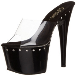 Black 18 cm Pleaser ADORE-701LS Mules Platform