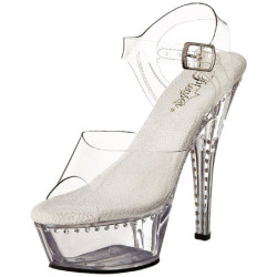 Transparent 15 cm Pleaser KISS-208LS High Heels Platform