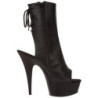 Nero Opaco 15 cm DELIGHT-1018 Plateau Stivaletti Donna
