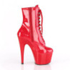 Rosso Verniciata 18 cm ADORE-1020 stivaletti con plateau donna