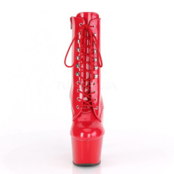 Rosso Verniciata 18 cm ADORE-1020 stivaletti con plateau donna