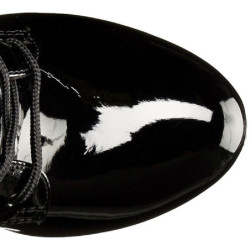 Verniciata 18 cm STARDUST-1020-7 stivaletti con strass plateau suola