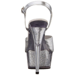 Argento Brillare 15 cm DELIGHT-609-5G Tacchi Alti Plateau