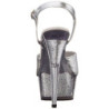 Argento Brillare 15 cm DELIGHT-609-5G Tacchi Alti Plateau