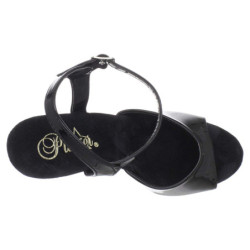 Argento cromo plateau 15 cm DELIGHT-609 tacco alto pleaser