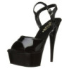 Nero 15 cm DELIGHT-609 tacco alto pleaser con plateau