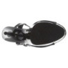 Nero 15 cm DELIGHT-609 tacco alto pleaser con plateau