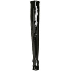 Black Shiny 13 cm SEDUCE-3063 overknee high heel boots