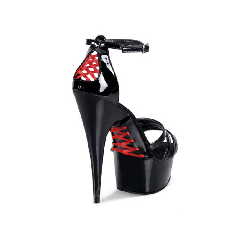 Black 15 cm Pleaser DELIGHT-662 High Heels Platform