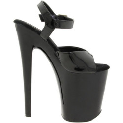 Black Patent 20 cm XTREME-809 High Heels Platform