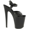Black Patent 20 cm XTREME-809 High Heels Platform