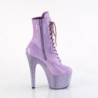 BEJ-1020-7 - 18 cm pleaser stivaletti tacco alto plateau strass lavanda