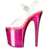 Pink 20 cm FLAMINGO-808 Cromo Plateau Tacchi Alti