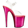 Pink 20 cm FLAMINGO-808 Cromo Plateau Tacchi Alti