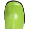 Green block heel 7,5 cm - 70s years disco gogo kneeboots patent