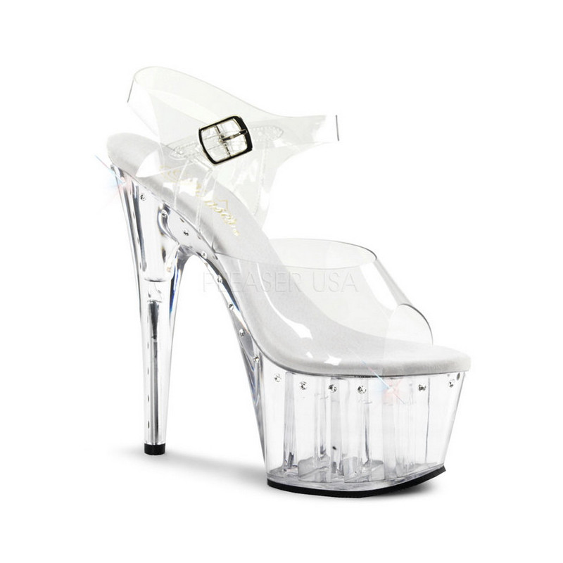 Transparent 18 cm Pleaser ADORE-708LS High Heels Platform
