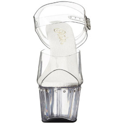 Trasparente 18 cm Pleaser ADORE-708LS Tacchi Alti Plateau