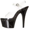 Nero 18 cm Pleaser ADORE-708LS Tacchi Alti Plateau
