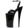 Black Shiny 25,5 cm Pleaser BEYOND-012 High Heels Platform