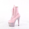 BEJ-1020-7 - 18 cm pleaser stivaletti tacco alto plateau strass rosa