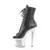 White strass platform 18 cm 1021RS pleaser high heels ankle boots