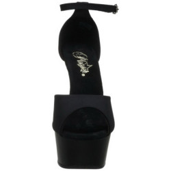 Black 15 cm DELIGHT-618PS Womens Shoes with High Heels