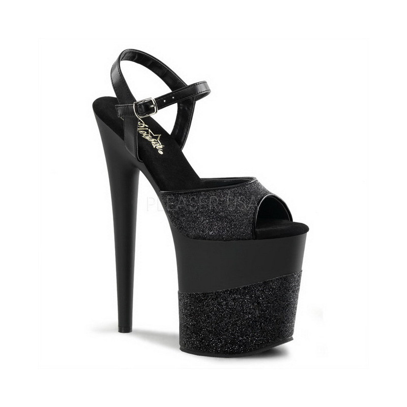 Nero Brillare 20 cm FLAMINGO-809-2G Tacchi Alti Plateau