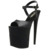 Black Glitter 20 cm FLAMINGO-809-2G High Heels Platform
