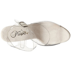 Trasparente 18 cm Pleaser MOON-708DM Plateau Tacchi Alti a Spillo