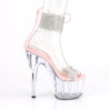 Rosa strass 18 cm ADORE-727RS Sandali piattaforma con polsino alla caviglia