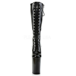 Nero Vernice 23 cm Pleaser INFINITY-2020 Plateau Stivali Donna