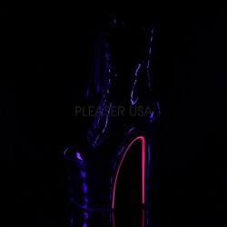 Verniciata 20 cm XTREME-1020TT pleaser stivaletti con suole neon