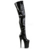 Nero Vernice 23 cm PLEASER INFINITY-4000 Stivali Overknee Plateau
