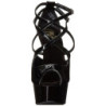 Nero Vernice 15 cm Pleaser DELIGHT-612 Plateau Scarpe Décolleté