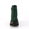 Verde suede 11,5 cm SHAKER-52 demoniacult stivaletti con zeppa e plateau nere