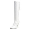 White Shiny patent boots 13 cm SEDUCE-2000 pointed toe stiletto boots