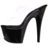 Black 18 cm ADORE-702 Platform Mules Shoes