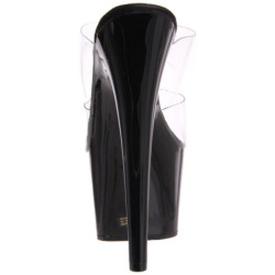 Nero 18 cm ADORE-702 Plateau Mules Scarpe Donna