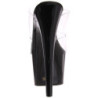 Black 18 cm ADORE-702 Platform Mules Shoes