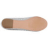 Silver TREAT-06 rhinestone flat ballerinas womens shoes