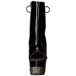 Pietra cristallo 18 cm ADORE-1018-3 stivaletti con plateau suola donna